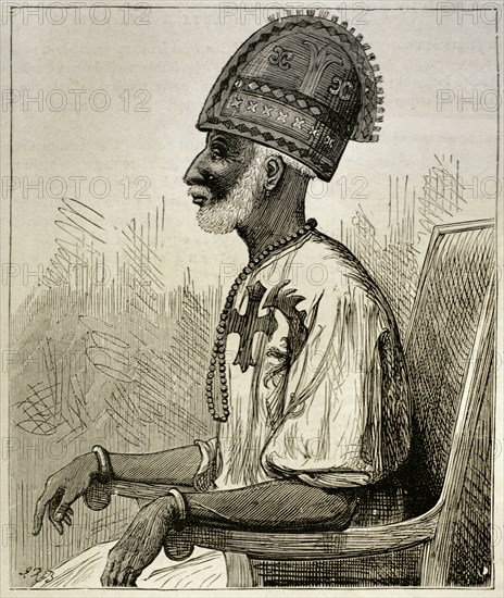 Portrait of the King Plenti, from Congo