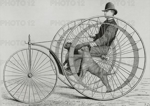 The "Cynophere", or dog-powered velocipede