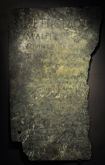 Roman legal tablet