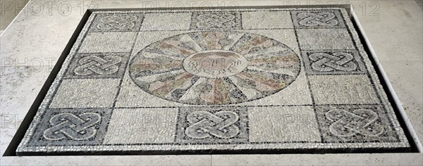 Roman mosaic with depiction of the head of Medusa