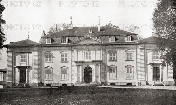 Voltaire's château at Ferney, France,,