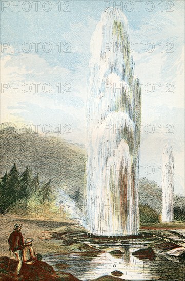 Steam phase eruption of a Geyser