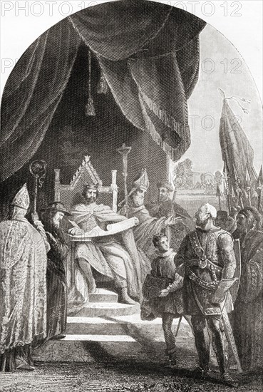 The signing of the Magna Carta Libertatum