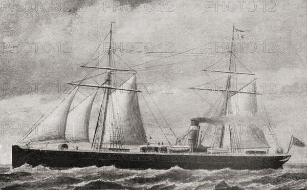 One of the first Atlantic twin-screw steamers