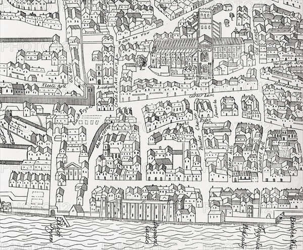 Plan of London around St