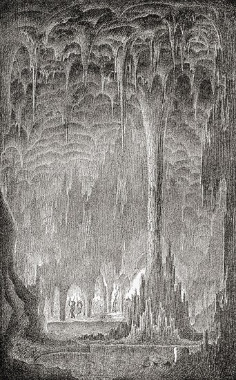 A stalactite cavern