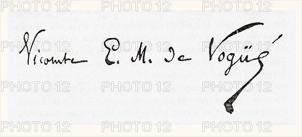 Signature of Marie-Eugène-Melchior