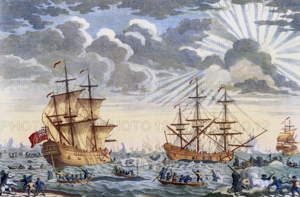 Greenland whale fishery in the 18th century