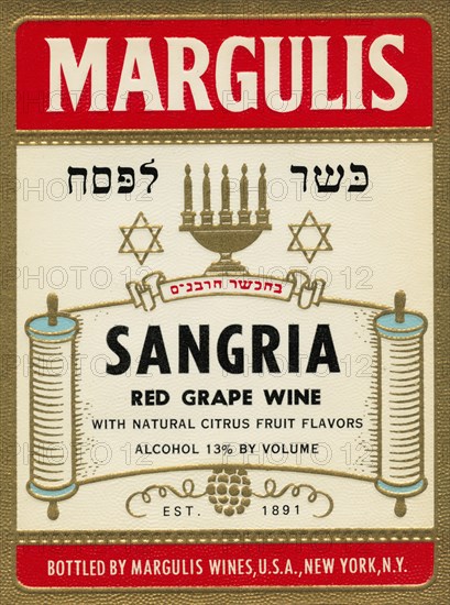 Margulis Sangria Red Grape Wine