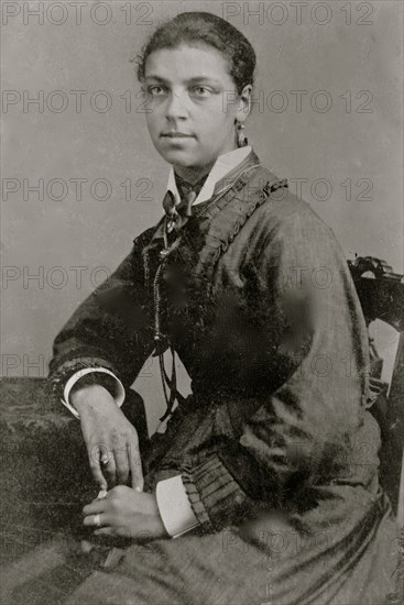 Portrait of an African American woman, seated