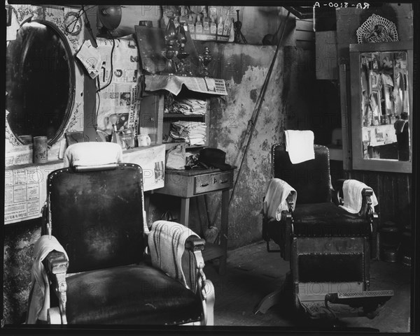 Negro barber shop. Atlanta, Georgia