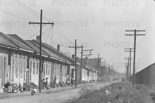 New Orleans Negro street. Louisiana