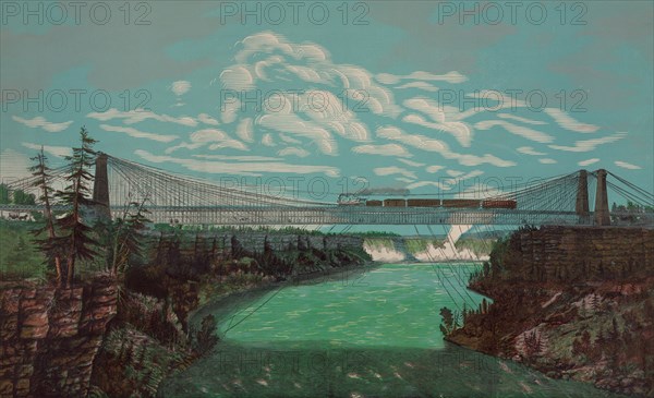 great international railway suspension bridge and Niagara Falls