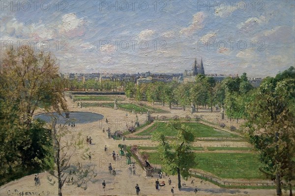 Garden of the Tuileries in the Spring