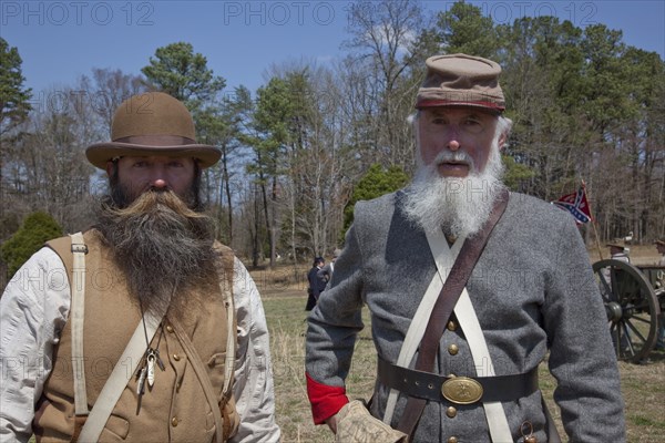 Reenactment of Civil War siege