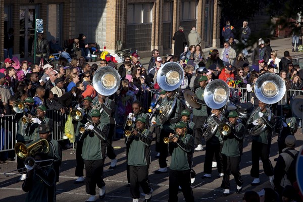 African American Band in Mardi Gras