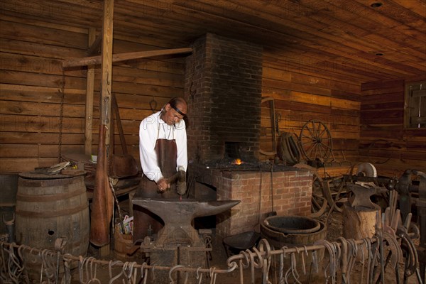 Constitution Village, Huntsville, Alabama; Blacksmith