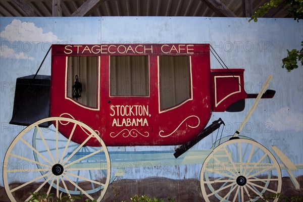 Historic Stagecoach Cafe sign