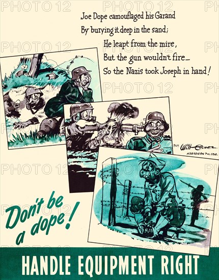 Don't be a dope - Camouflaged his Garand