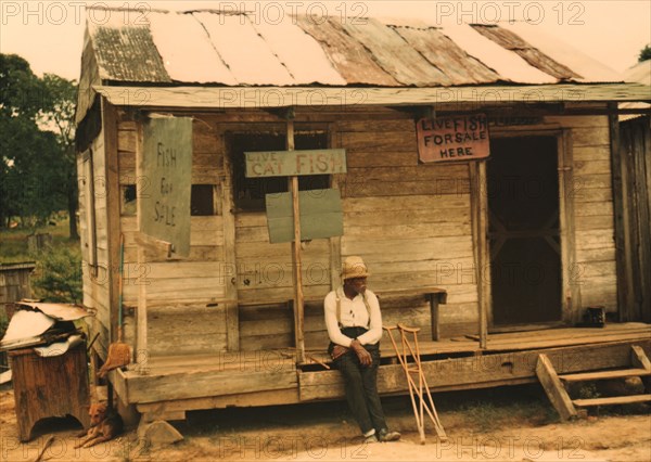 A store with live fish for sale, vicinity of Natchitoches, La.