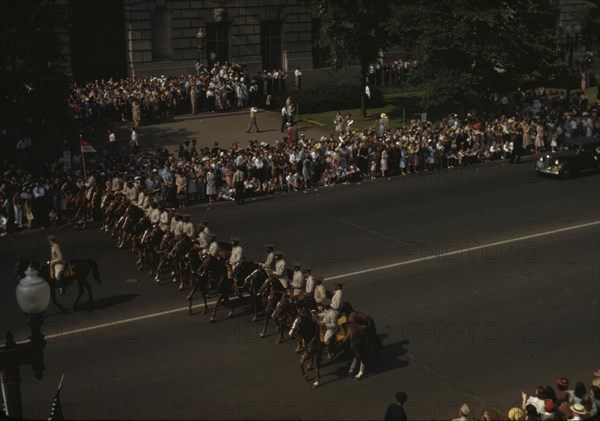 Black troops at the Memorial Day parade, Washington, D.C., probably Constitution Avenue