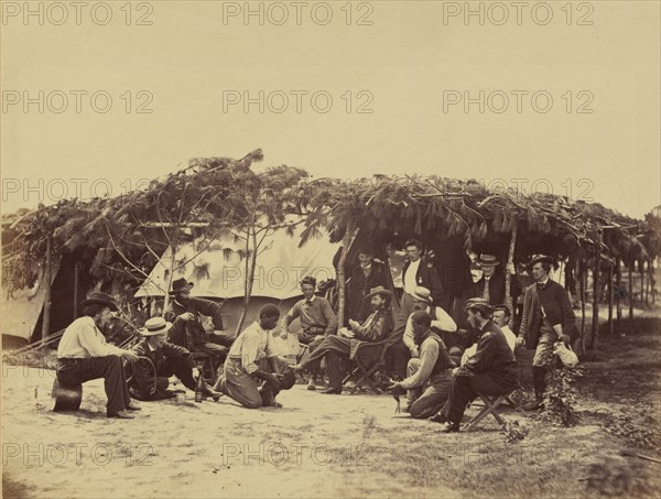 A fancy group, in front of Petersburg