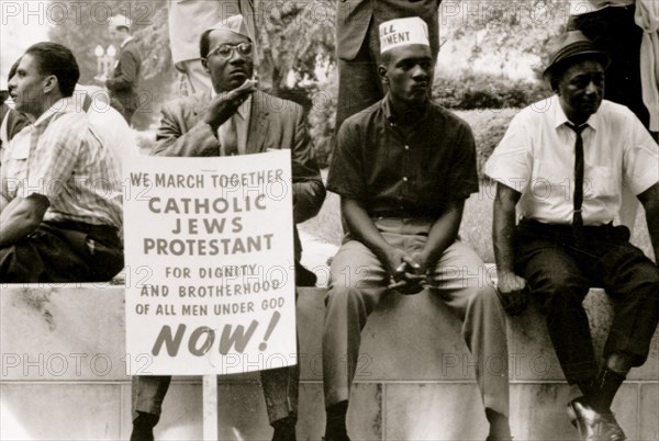 The civil rights march from Selma to Montgomery, Alabama in 1965