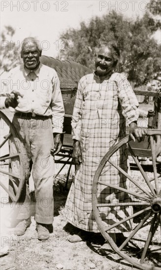 Bill and Ellen Thomas, ex-slaves, Hondo