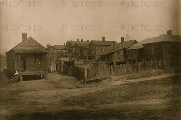 Houses in African American community in Georgia