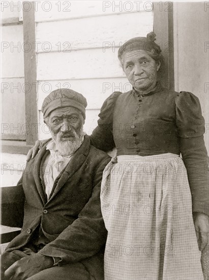 Elderly African American couple