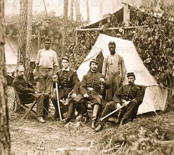 Officers of 114th Pennsylvania Infantry in front of Petersburg, Va., August, 1864