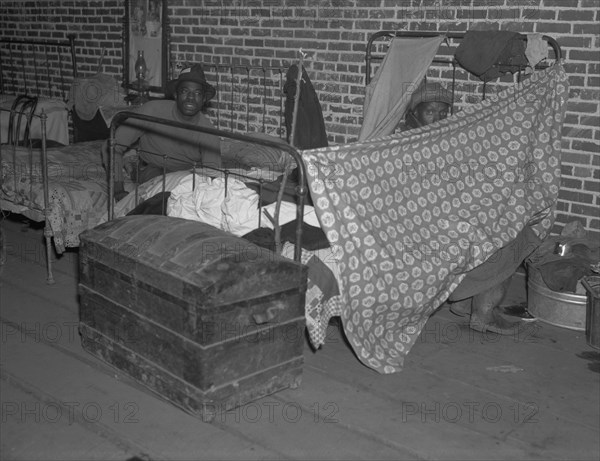 Negro flood refugees in the Red Cross temporary infirmary at Forrest City, Arkansas