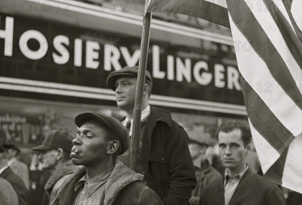 Watching Armistice Day parade, Omaha, Nebraska