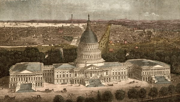 Capitol Building in Washington, DC,1871