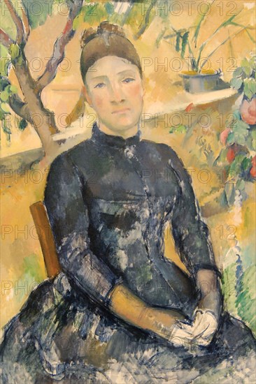 Madame Cézanne in the Conservatory, 1891