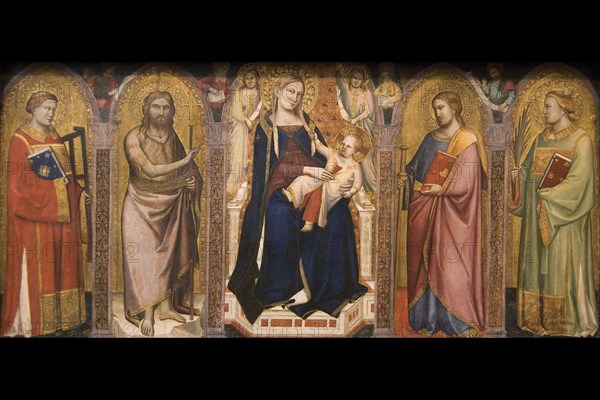 Madonna and Child Enthroned with Saints, altarpiece