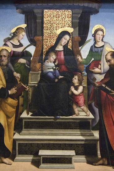 Madonna and Child Enthroned with Saints, altarpiece