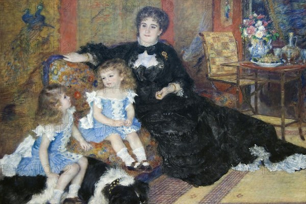 Madame Georges Charpentier & Her Children, Georgette-Berthe and Paul-Émile-Charles