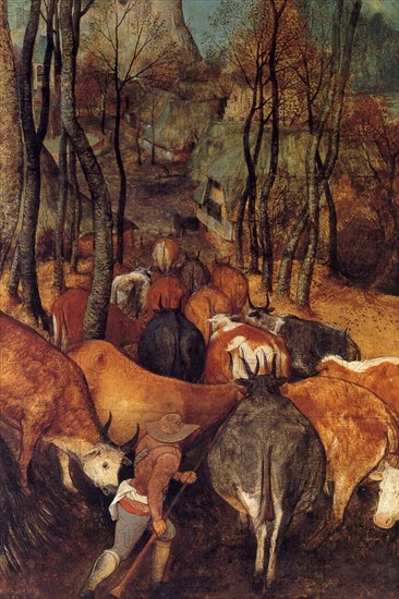 Reentry of Herds in Autumn - Detail