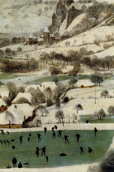 Hunters in the Snow - Detail -