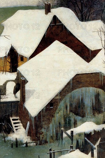 Hunters in the Snow - Detail -