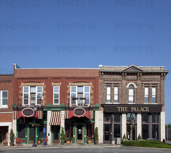 Historic buildings in downtown Tuscumbia, Alabama