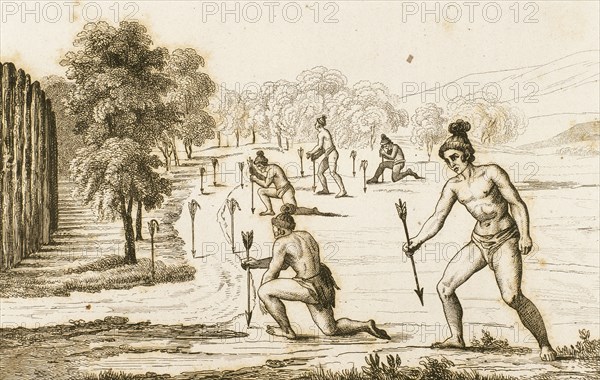 Timucuan indians declaring war.