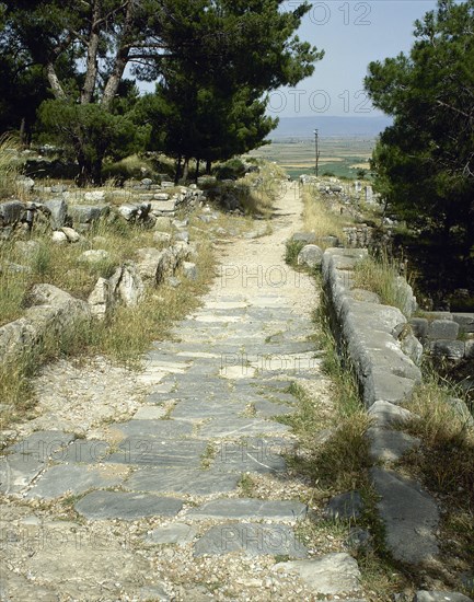 Turkey, Priene. Theater route.