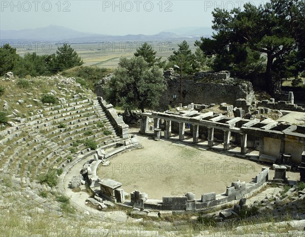 Turkey, Priene, Theater.