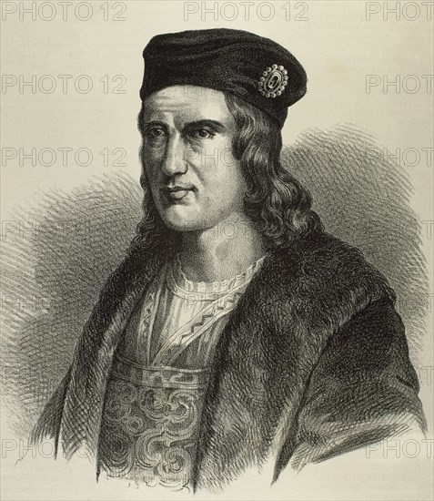 Gonzalo Fernandez de Cordoba (453-1515), The Great Captain. Spanish general. Engraving, 19th century.