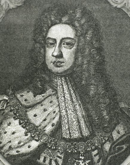 George II (1683-1760). Engraving.