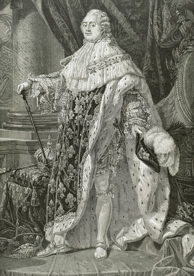 Louis XVI (1754-1793). King of France. Portrait. Engraving.
