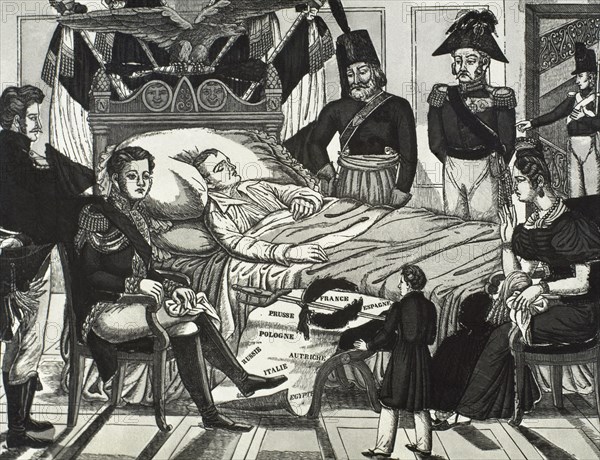 Napoleon Bonaparte (1769-1821). Death of Napoleon.