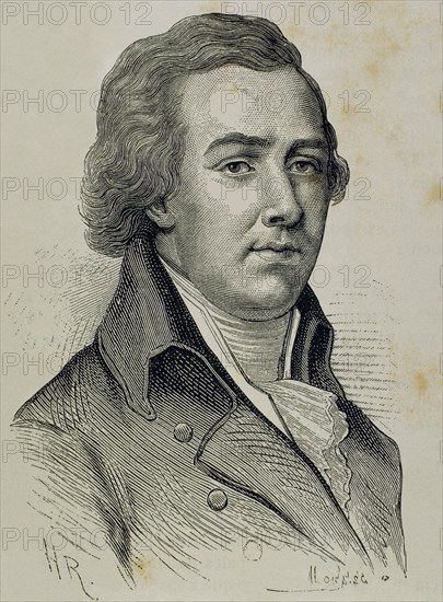 William Pitt, 1st Earl of Chatham (1708-1778). British statesman of the Whig group. Engraving. Portrait.